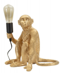 Laualamp MONKEY istuvaga 33x33x32 cm, kuldne