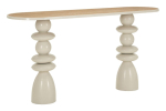 Konsoollaud SCULPT 150x45x77,5 cm, kreem