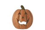 Dekoratsioon PUMPKIN HALLOWEEN CLAY CARAMEL, pruun