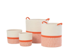 Korvide komplekt CITRUS 4tk, oranž/valge
