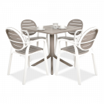 Aiam&ouml;&ouml;bli komplekt PALMA/CLIP, valge/taupe