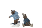 Dekoratsioon BEAR SKI + SKATE 2tk komplekt, mitmev&auml;rviline