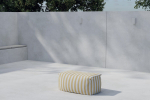Lamamistool REDANG, kollane/valge