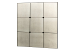 Peegel ANTIQUE 90x90 cm, must