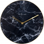 Seinakell MARBLE 40 cm, must/kuldne