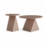 Diivanilaud AURA 2tk &oslash;50/80 cm, pruun