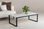 Diivanilaud ESTELLE 120x60cm, must/valge