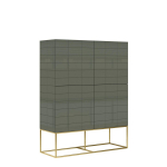 Puhvetkapp ROSE HILL RH04, kuldne/roheline