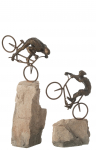 Dekoratsioon CYCLIST komplekt 2 tk, beež/must