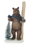 Dekoratsioon BEAR LED suuskadega, mitmev&auml;rvne