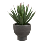 Kunsttaim AGAVE potiga, hall/roheline
