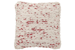 Dekoratiivpadi KNITTED, valge/punane