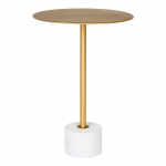 Abilaud LECCO &oslash;41x58 cm, messingjas/marmor