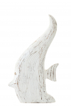 Dekoratsioon FISH suur antiik, valge