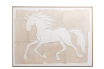 Maal HORSE 122,5x92,5cm, beež/valge