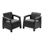 Aiatooli komplekt CORFU DUO, grafiit