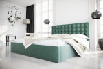 Pesukastiga voodi LOFT 180x200, roheline