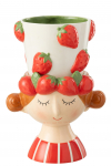 Lillepott STRAWBERRY GIRL 2-osaline, mitmetooniline