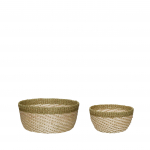 Korv PALM 2tk komplekt, naturaalne/heleroheline