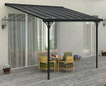 Pergola BRUCE F pol&uuml;karbonaat katusega, hall