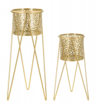 Lillepotihoidja GLOD 2tk komplekt, kuldne