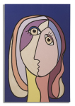 Seinakaunistus FACE 80x3x120cm, mitmev&auml;rviline
