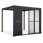 Pergola GUTROOF PREMIUM reguleeritav lamellpaneel 3m, antratsiit