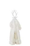 Dekoratsioon DEER STANDING v&auml;ike, valge