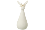 Dekoratsioon REINDEER suur, valge/kuldne
