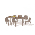 Aiam&ouml;&ouml;bli komplekt TIBERINA BISTROT/TEVERE 6+1, pruunikashall