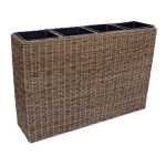 Lillekast WICKER 89x24x60cm, helepruun