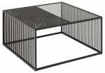 Diivanilaud STRINGTON 80x80 cm, must