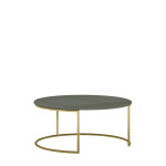 Diivanilaud ROSE HILL 80x80cm, kuldne/roheline