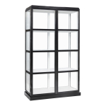 Vitriinkapp DISPLAY must/valge