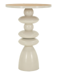 Diivanilaud SCULPT &Oslash;45,5x63 cm, kreem