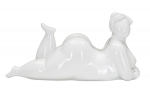 Dekoratiivne kuju WOMAN YOGA RELAX 32x12,5x16 cm, valge