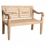 Pink BOHO tiikpuidust, looduslik