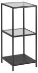 Riiul SEAFORD 35x37x82,5 cm, must/selge
