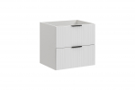 Valamukapp ADEL WHITE 60 cm, 2 sahtlit, mattvalge