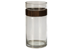 Vaas CYLINDER suur, tumepruun/l&auml;bipaistev