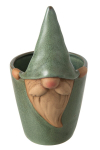 Lillepott GNOME suur, hallikasroheline