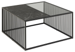 Diivanilaud STRINGTON 80x80 cm, must