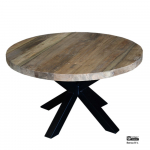 Diivanilaud TEAK &Oslash; 80 cm, pruun