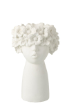 Lillepott FLOWERS LADY suur, valge