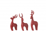 Dekoratsioon REINDEER 3-osaline komplekt, punane