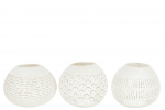 K&uuml;&uuml;nlaalus COCONUT LINES 3-osaline komplekt, valge