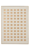 Maal SQUARES 140x100x3,8cm, valge/kuldne