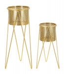 Lillepotihoidja GLAT 2tk komplekt, kuldne