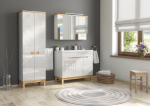 Kraanikauss SPIRIT 60 cm, l&auml;ikiv valge