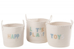 Korvide komplekt KIDS 3tk, valge/helesinine